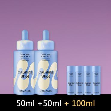 【2品特惠組】Mamonde > 藍甘菊舒紅淡瑕安瓶二件組