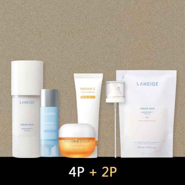 【4+2品特惠組】LANEIGE > 水酷保濕煥白護理四件組
