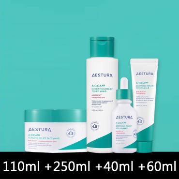 ┼ 4品特價 ┼ AESTURA > 積雪草舒紅四件組