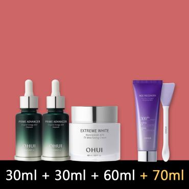 6月〈3+1品特惠組〉OHUI > 肌核 & 晶透 (2安瓶+霜) 三件組