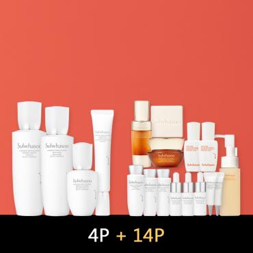 【4品特惠組】雪花秀 > 滋晶美白 (水+乳+2精) 四件組