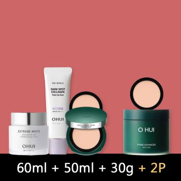 5月〈3+2品特惠組〉OHUI > 晶透褪黑淡瑕底妝#21號三件組