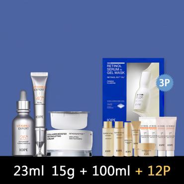 【4+3品特惠組】IOPE > 維他命C (安瓶+液膜+2霜) 四件組