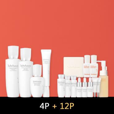 2月〈4+1品特惠組〉雪花秀 > 滋晶美白 (水+乳+2精) 四件組