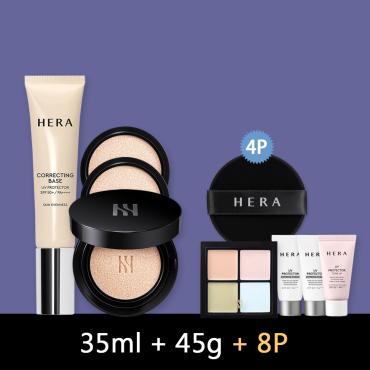 【2+5品特惠組】HERA > 極光黑曜氣墊底妝二件組