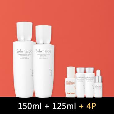 2月〈2品禮盒〉雪花秀 > 滋晶美白 (水+乳) 二件組