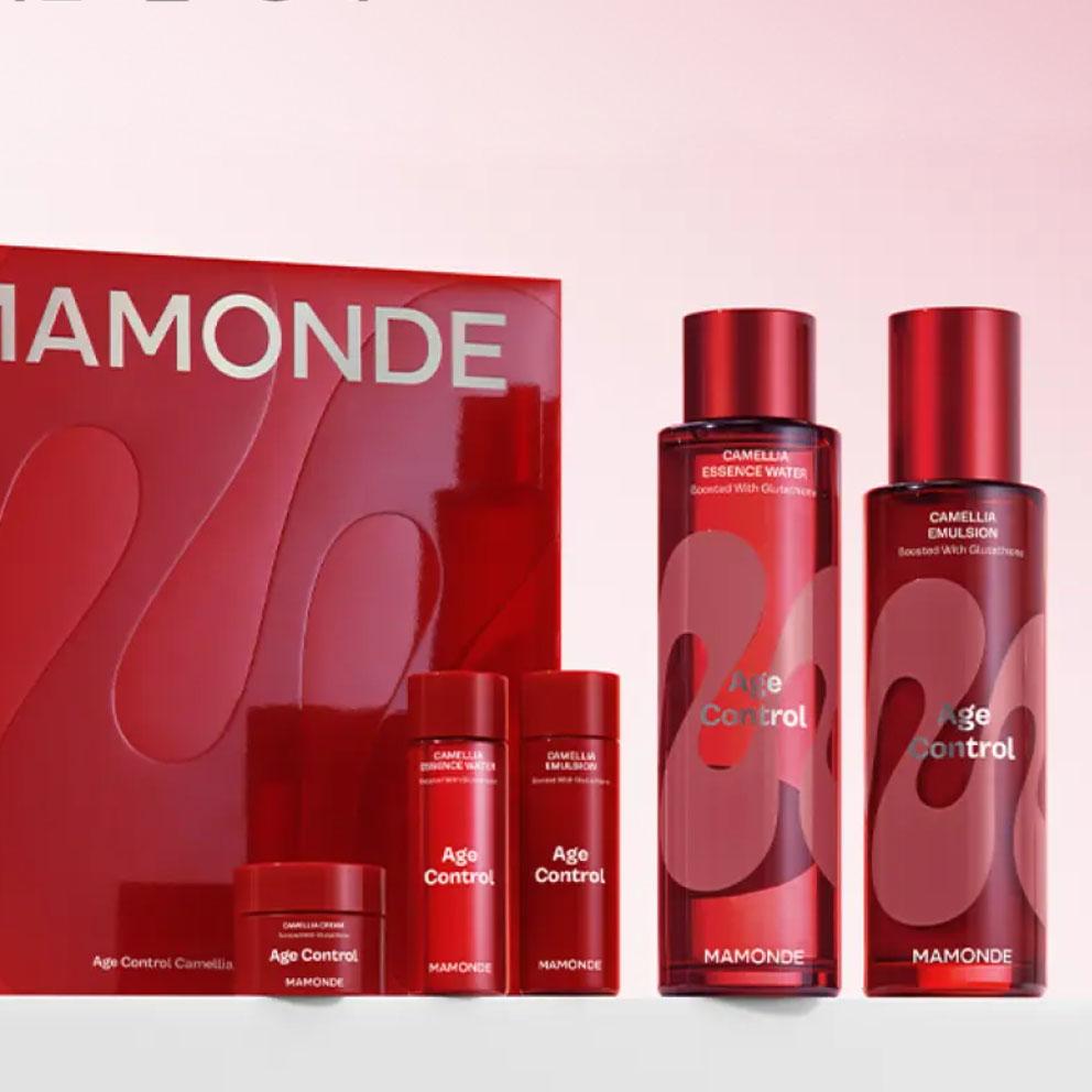 【2品禮盒】Mamonde > 茶花精粹 (水+乳) 二件組