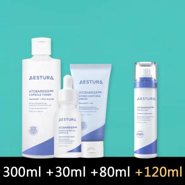 5月〈3+1品特惠組〉AESTURA > 活水屏 (水+安瓶+霜) 三件組
