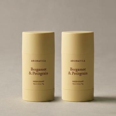 〈我是新品〉AROMATICA > 佛手柑與苦橙葉 體香膏二件組